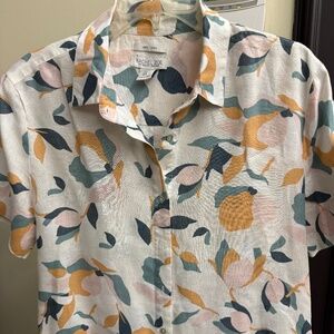 Rachel Zoe linen print dress